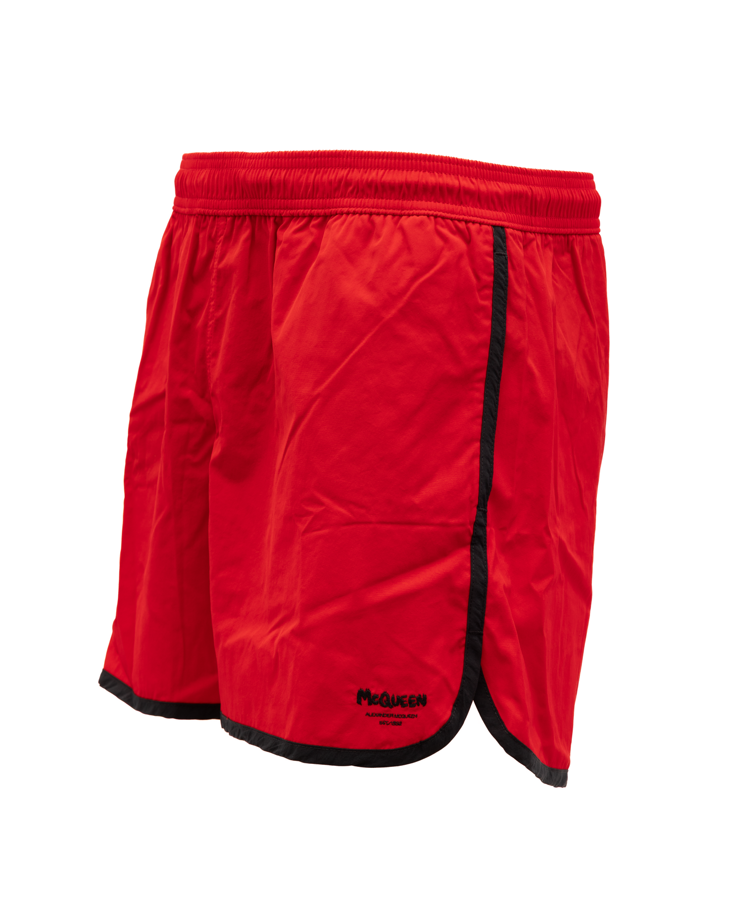 Alexander McQueen Red Polyamide Swim Shorts