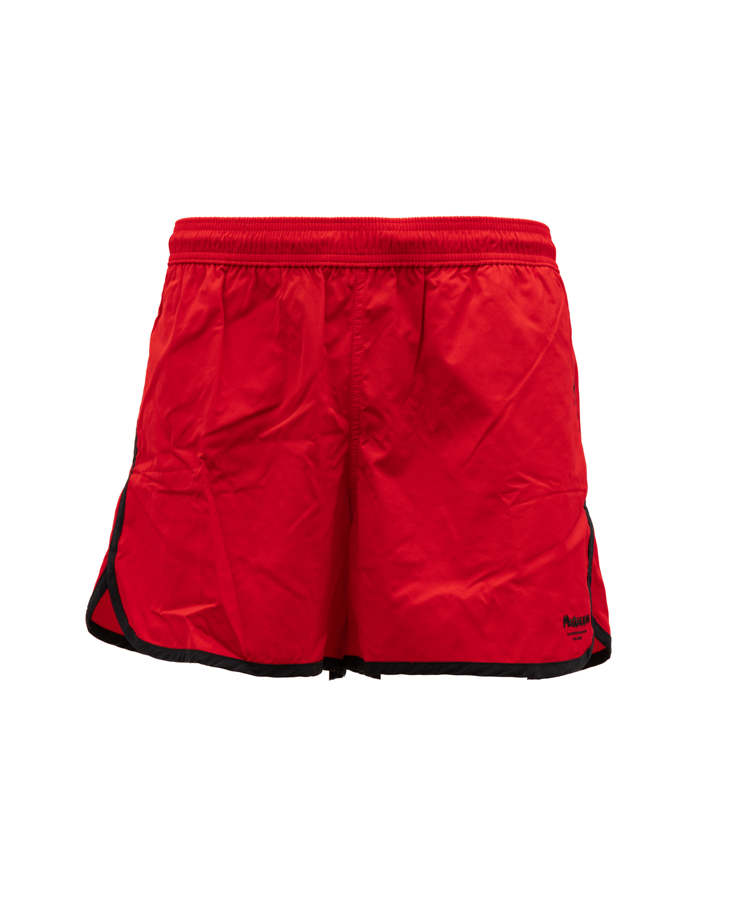 Alexander McQueen Red Polyamide Swim Shorts