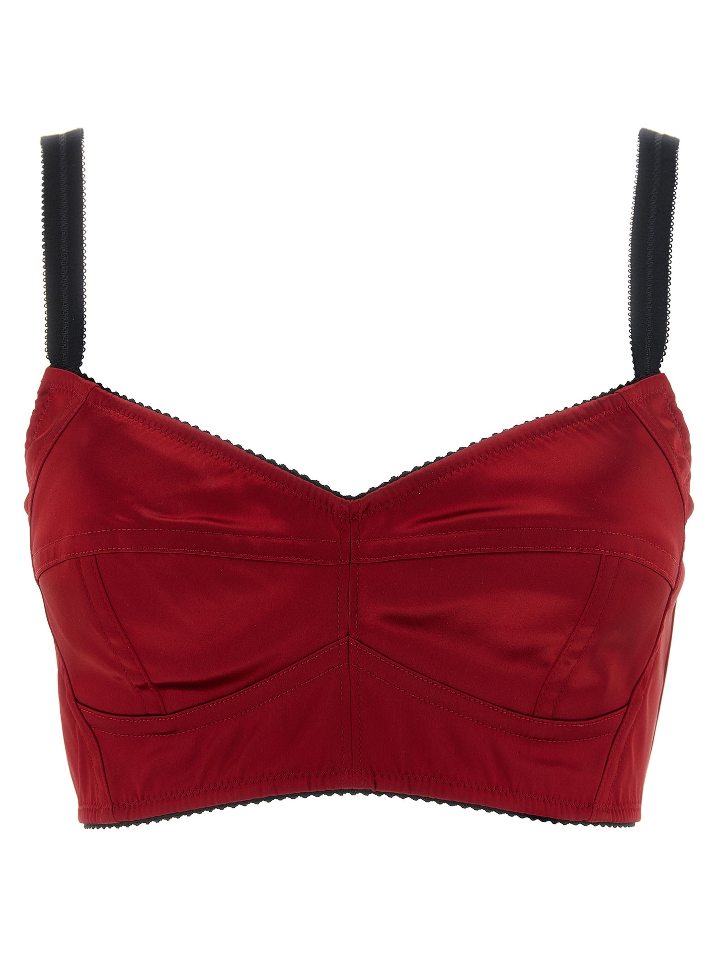 Dolce & Gabbana Red Acetate Tank Tops