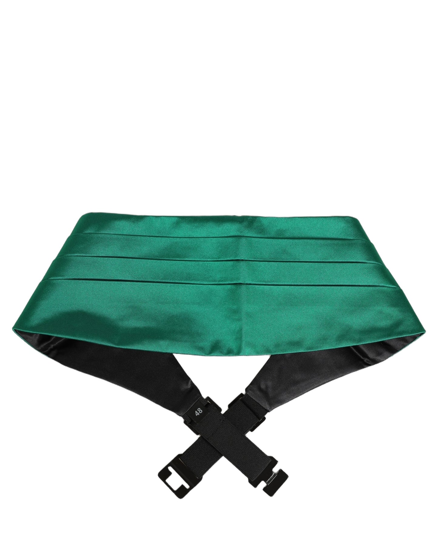 Dolce & Gabbana Green Men 100% Silk Belt Waist Cummerbund