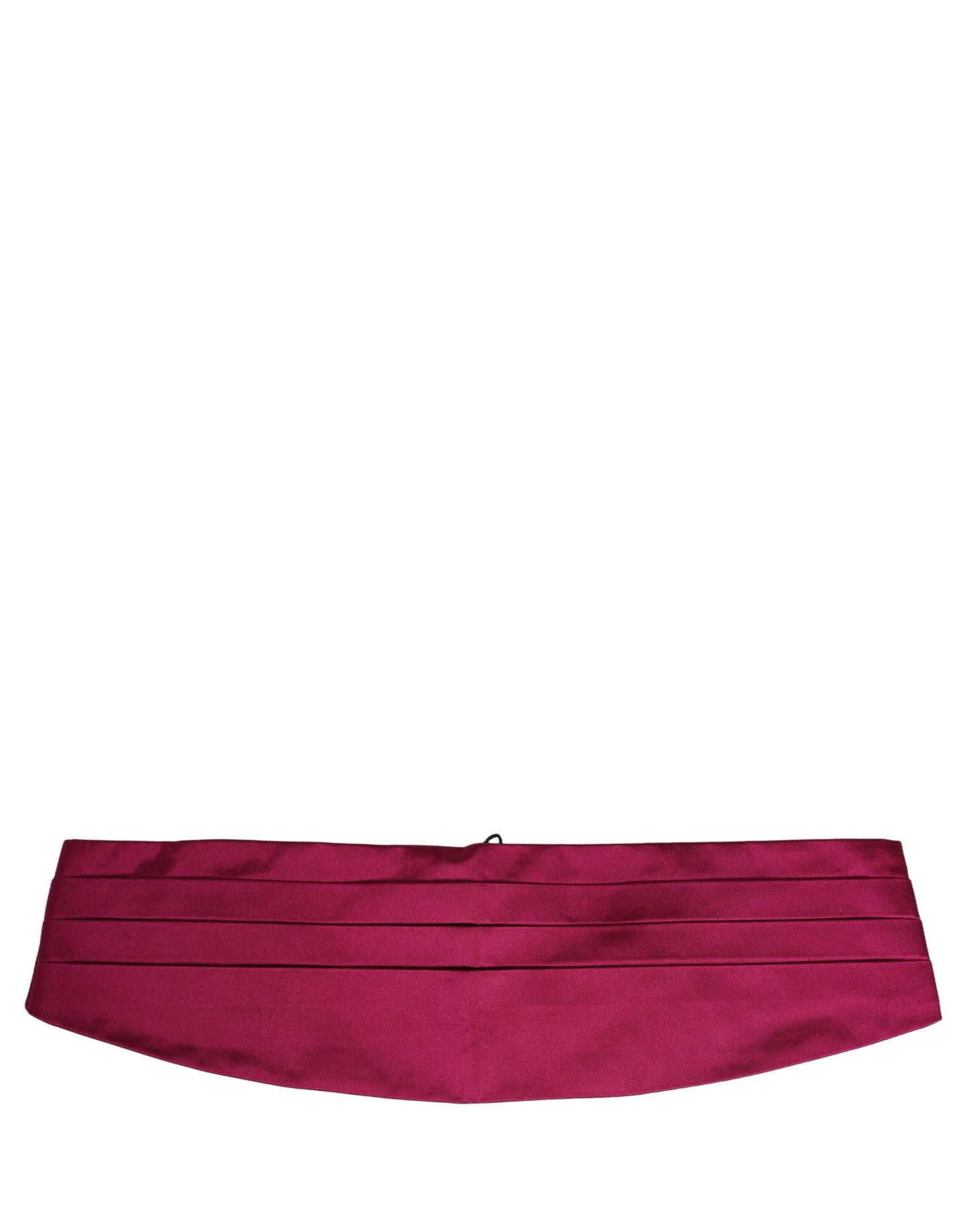 Dolce & Gabbana Burgundy 100% Silk Belt Waist Cummerbund