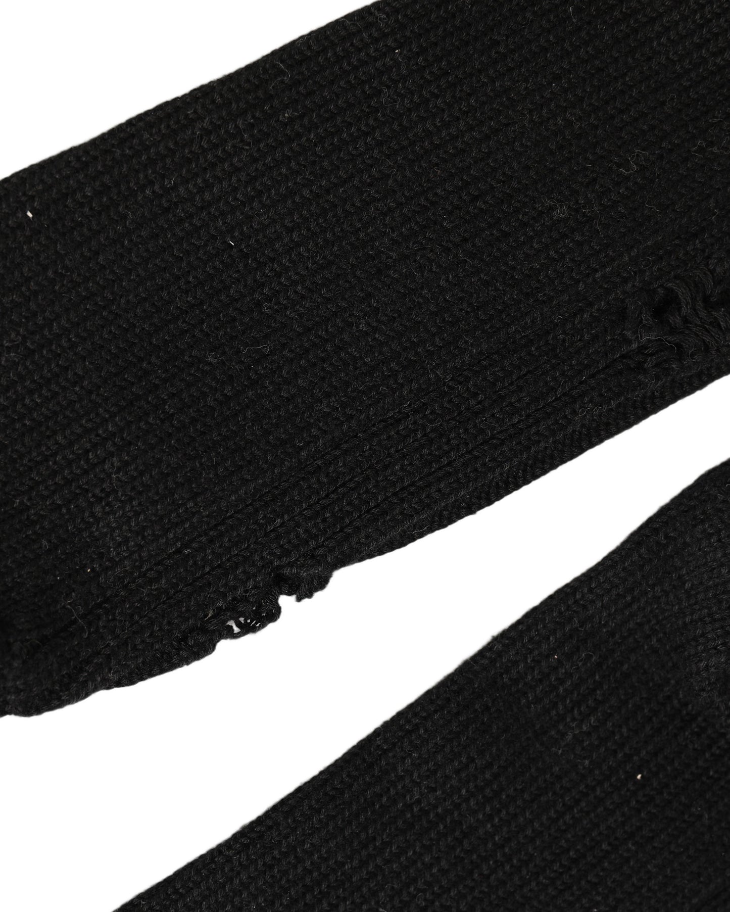 Dolce & Gabbana Black Cotton Distressed Mid Calf Accessory Socks