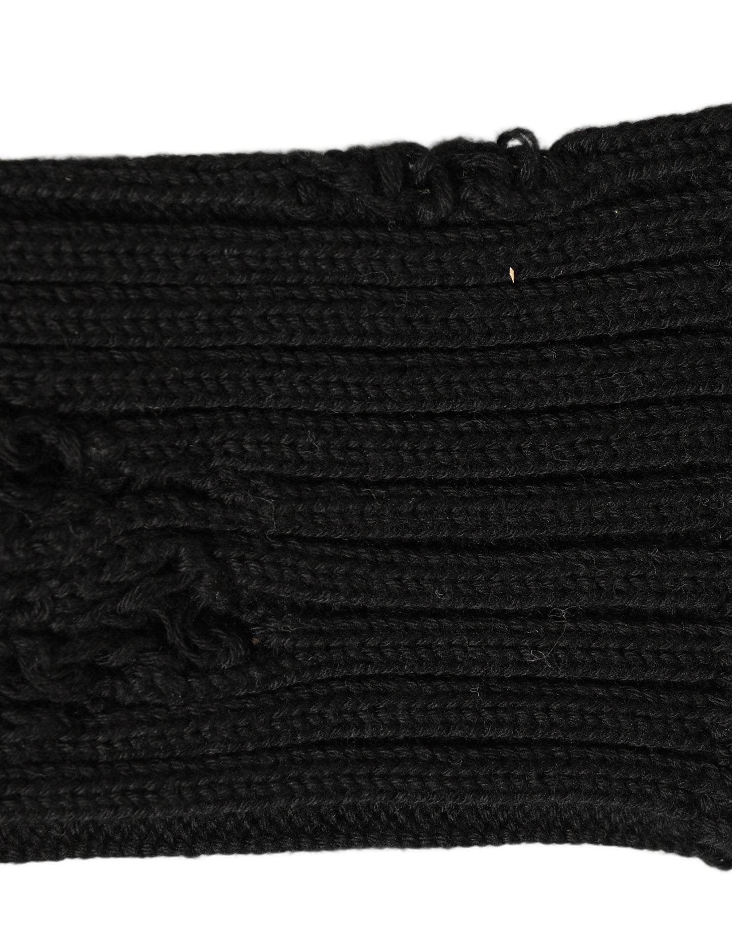 Dolce & Gabbana Black Cotton Distressed Mid Calf Accessory Socks