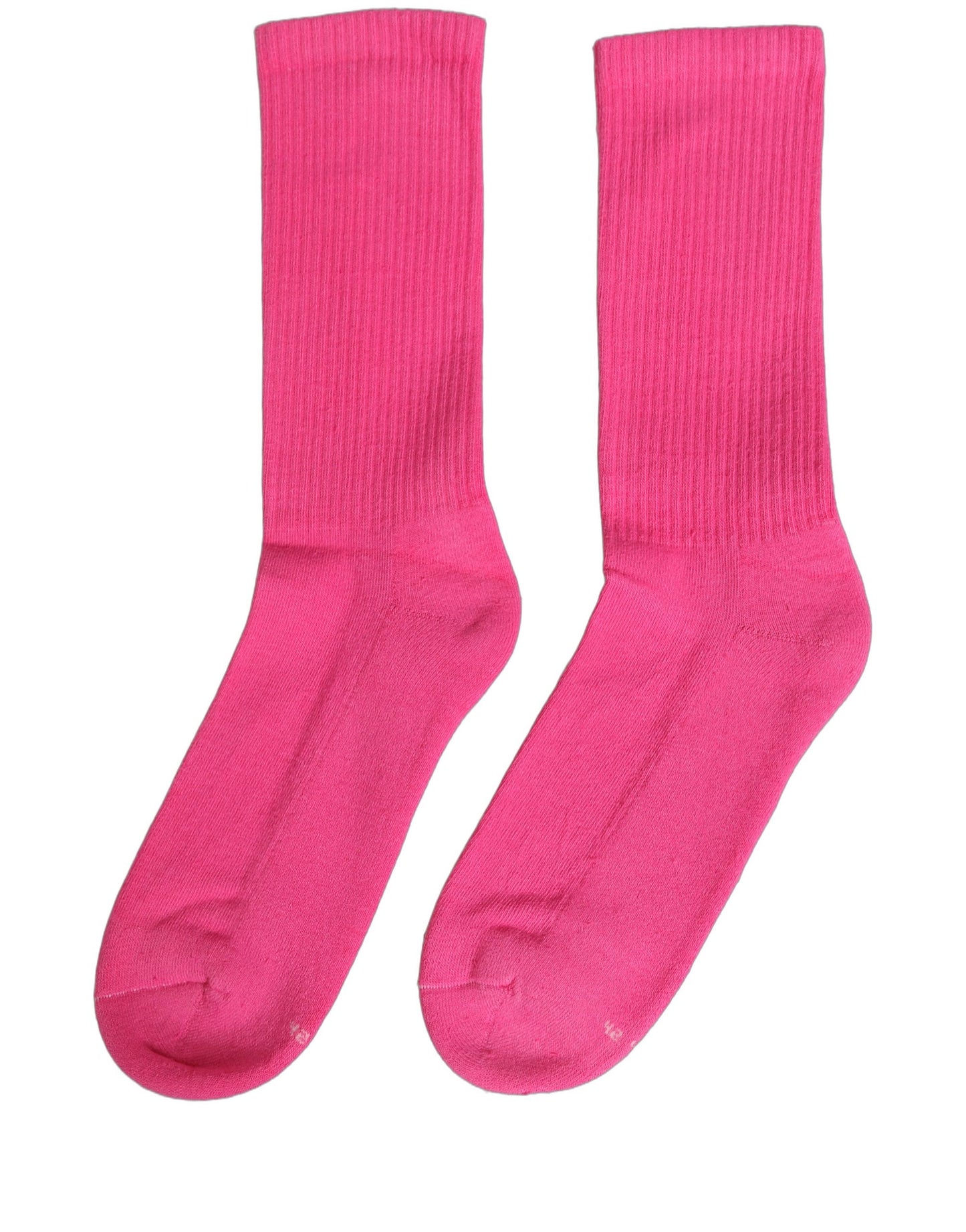 Dolce & Gabbana Pink Cotton Ribbed Mid Calf Women Accessory Socks