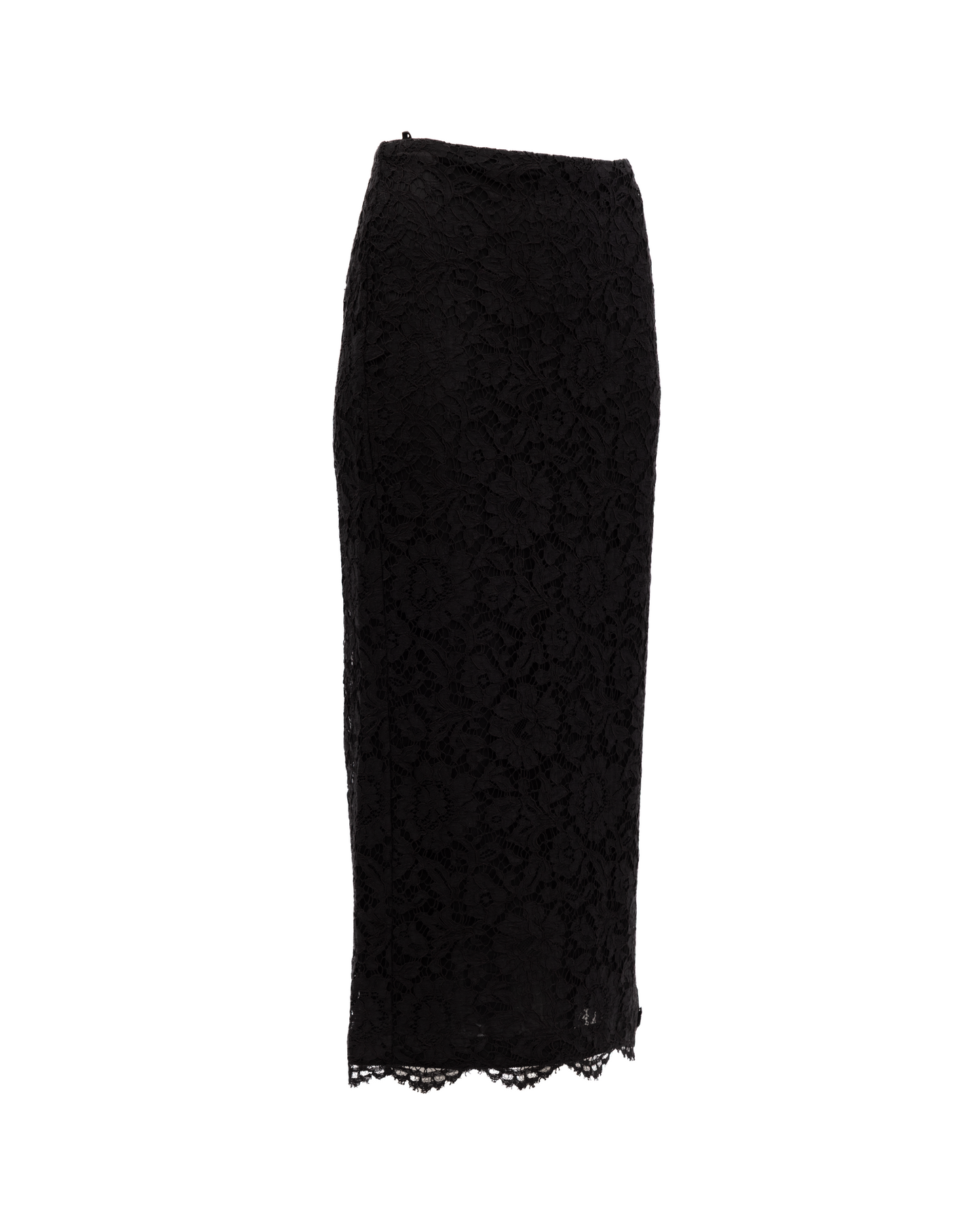 Valentino Garavani Women Black Lace Skirt