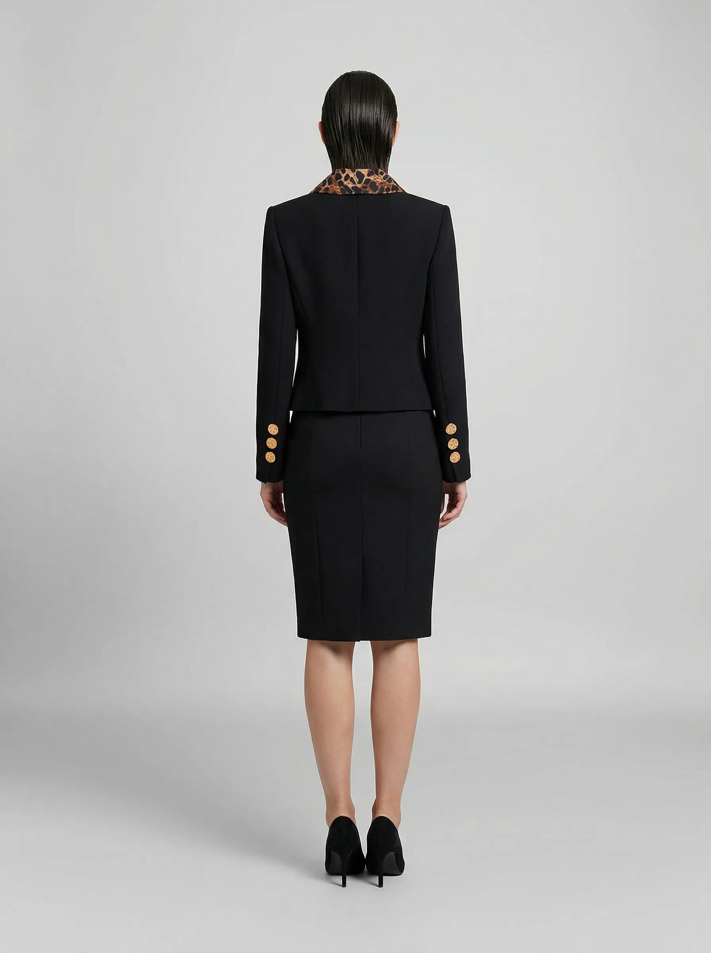 Dolce & Gabbana Black Metallic Fibre Jacket