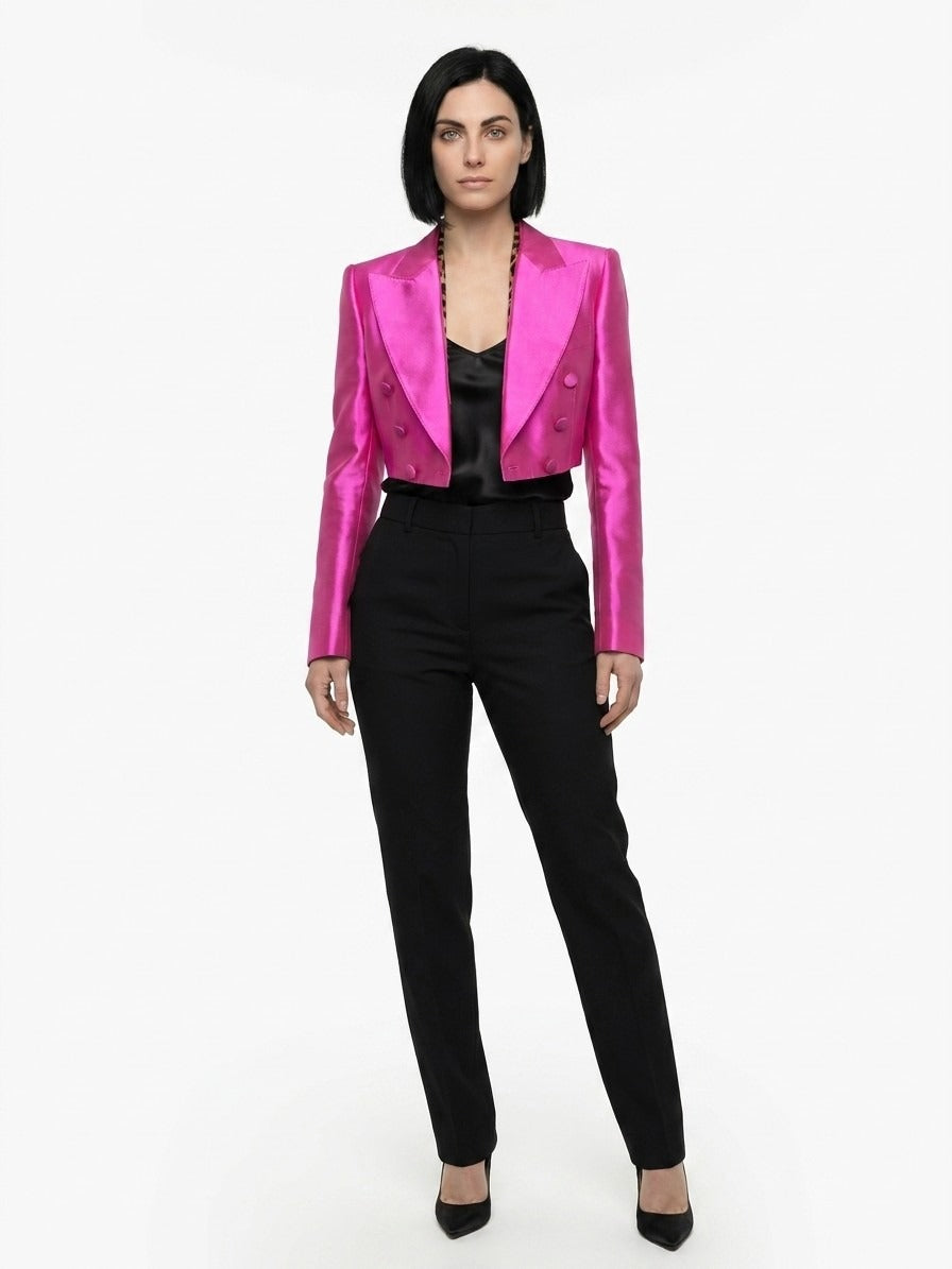 Dolce & Gabbana Pink Silk Jacket