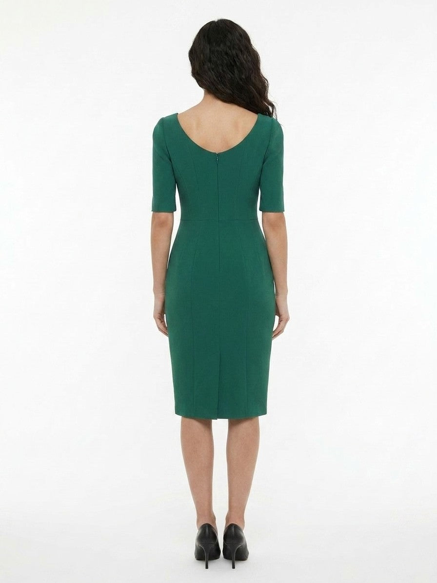 Dolce & Gabbana Green Acetate Casual Dress