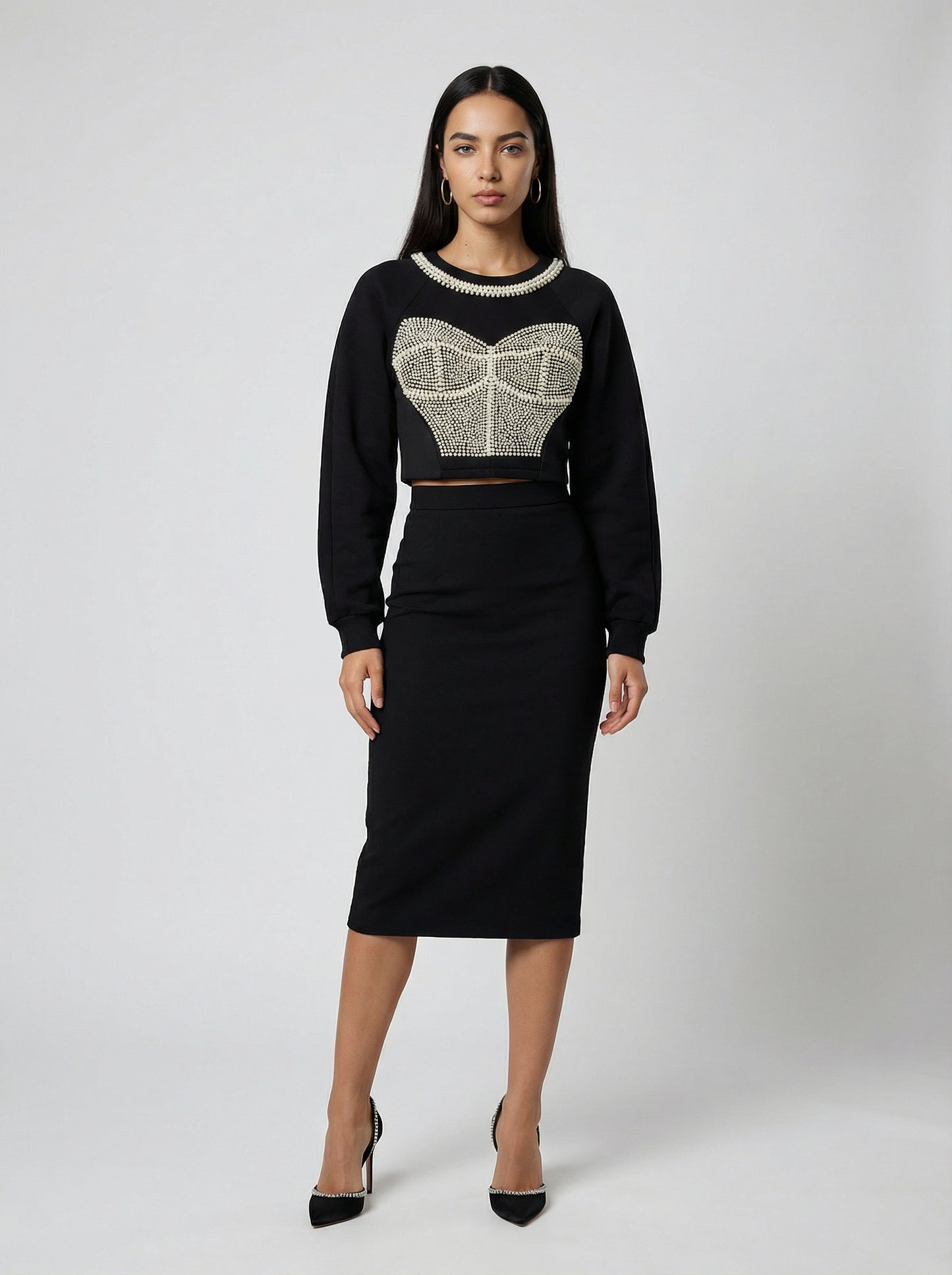 Dolce & Gabbana Black Cotton Sweatshirt