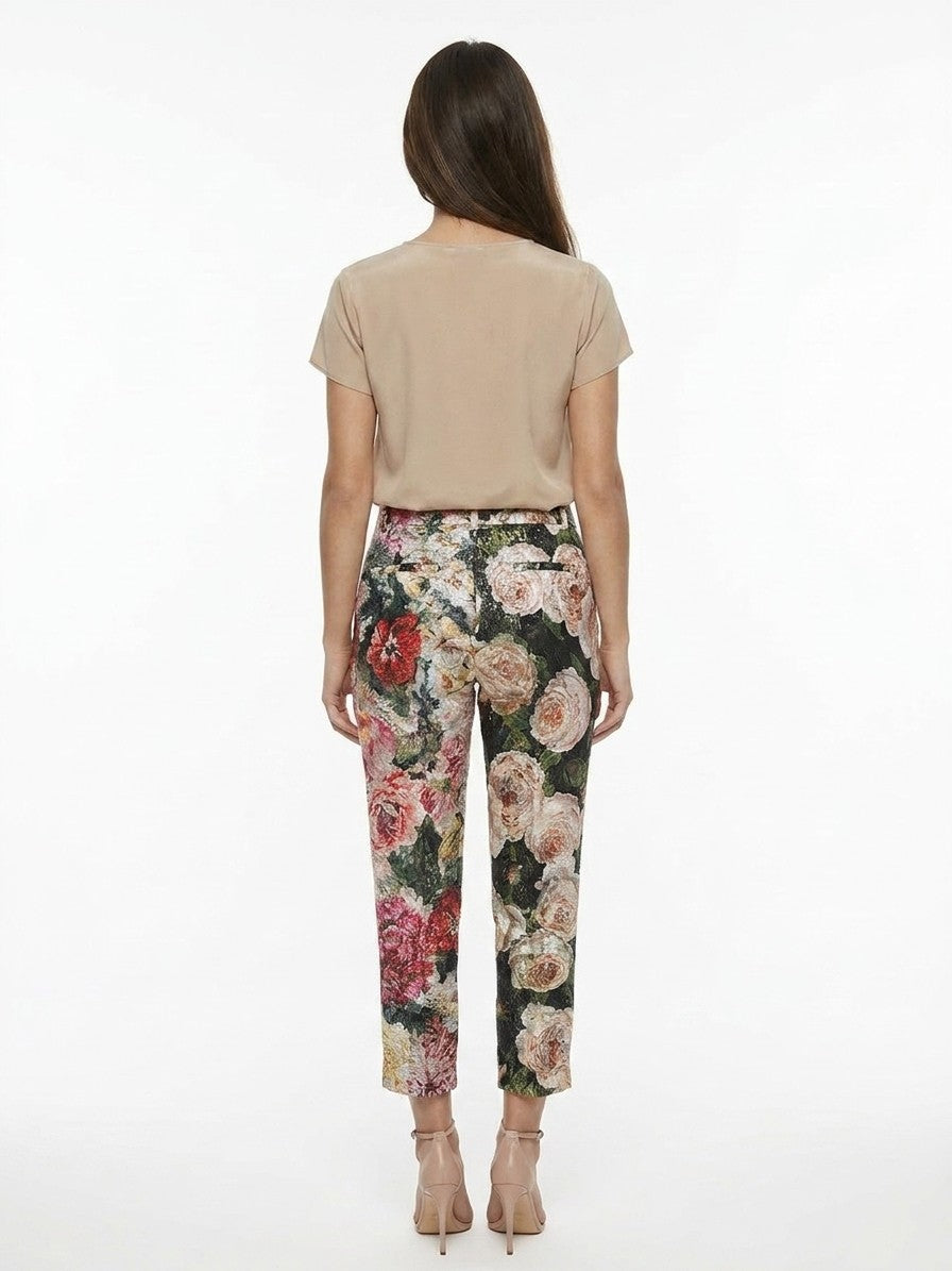 Dolce & Gabbana Multicolor Cotton Cropped Pants