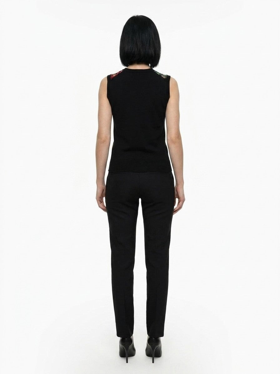 Dolce & Gabbana Brown Silk Tank Tops