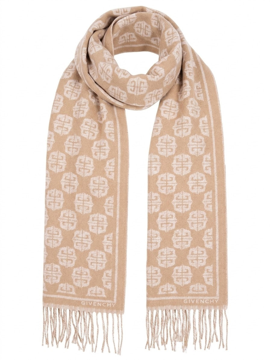 Givenchy Beige Wool Scarf