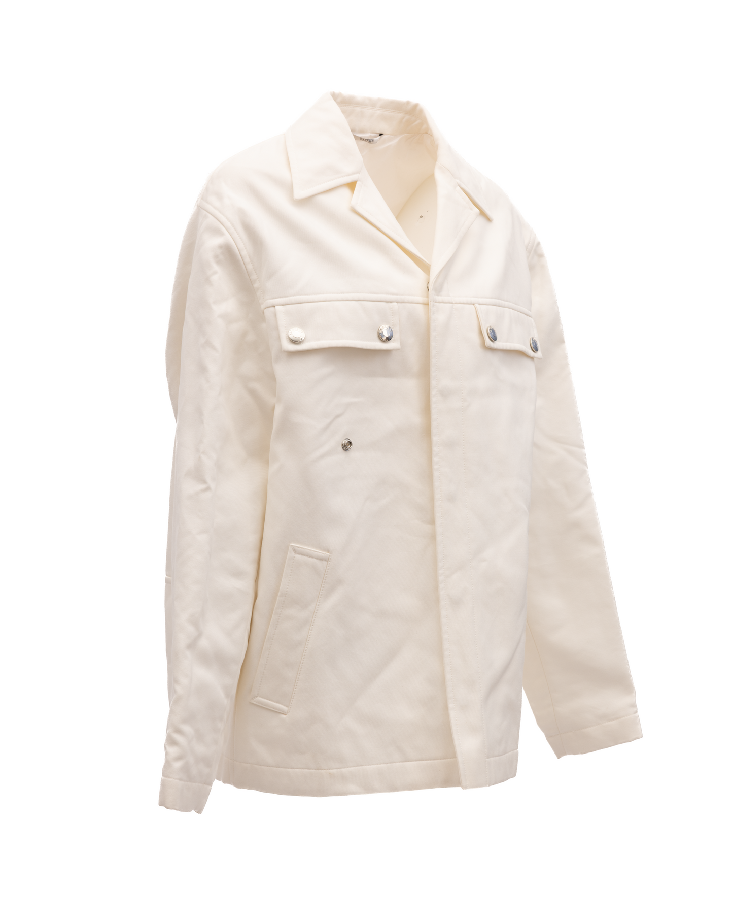 Valentino Garavani Ivory Oversized Shirt Jacket