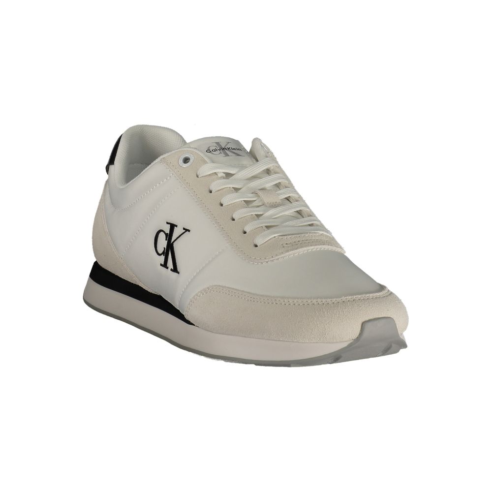 Calvin Klein White Polyurethane Men's Sneaker