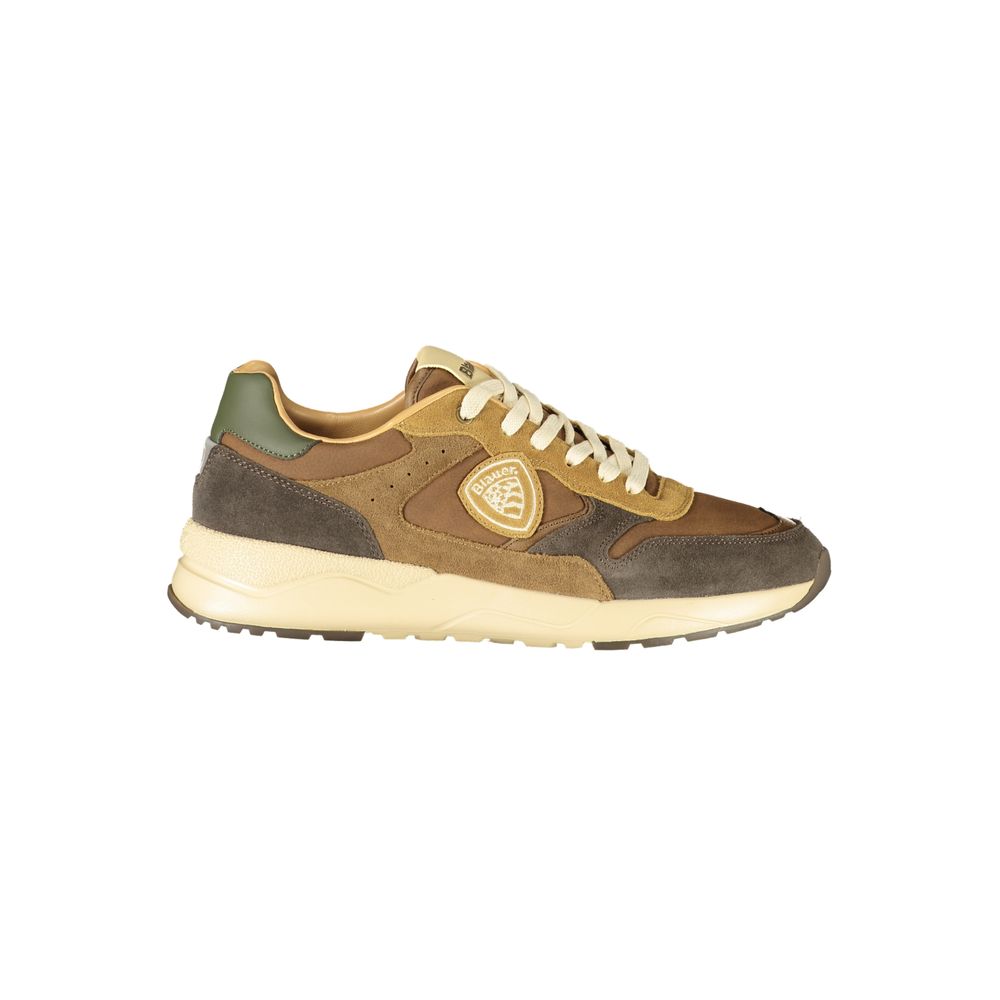 Blauer Brown Polyurethane Men's Sneaker