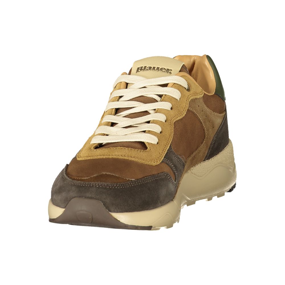 Blauer Brown Polyurethane Men's Sneaker