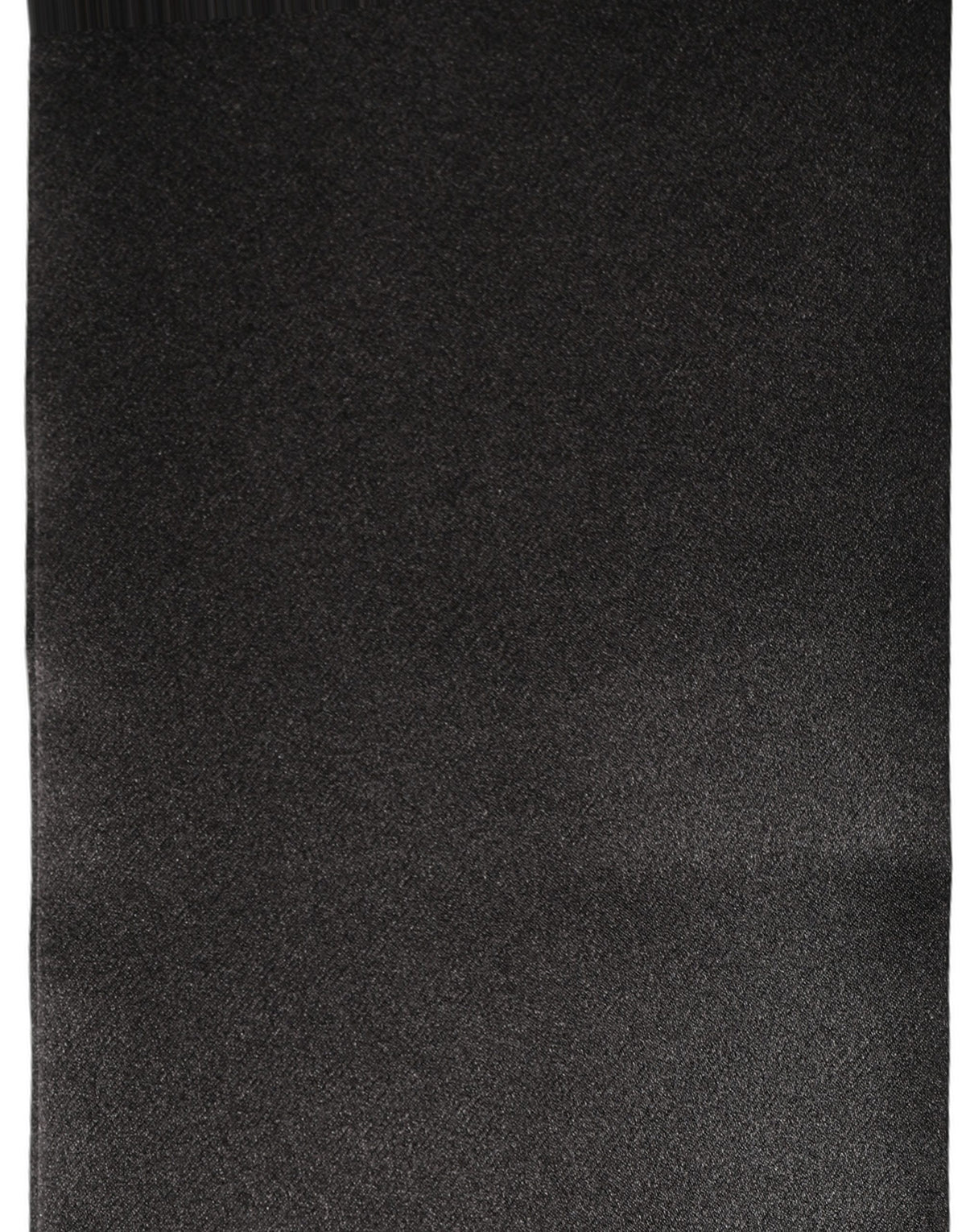 Dolce & Gabbana Men Black Satin Silk Skinny Neck Shawl Scarf
