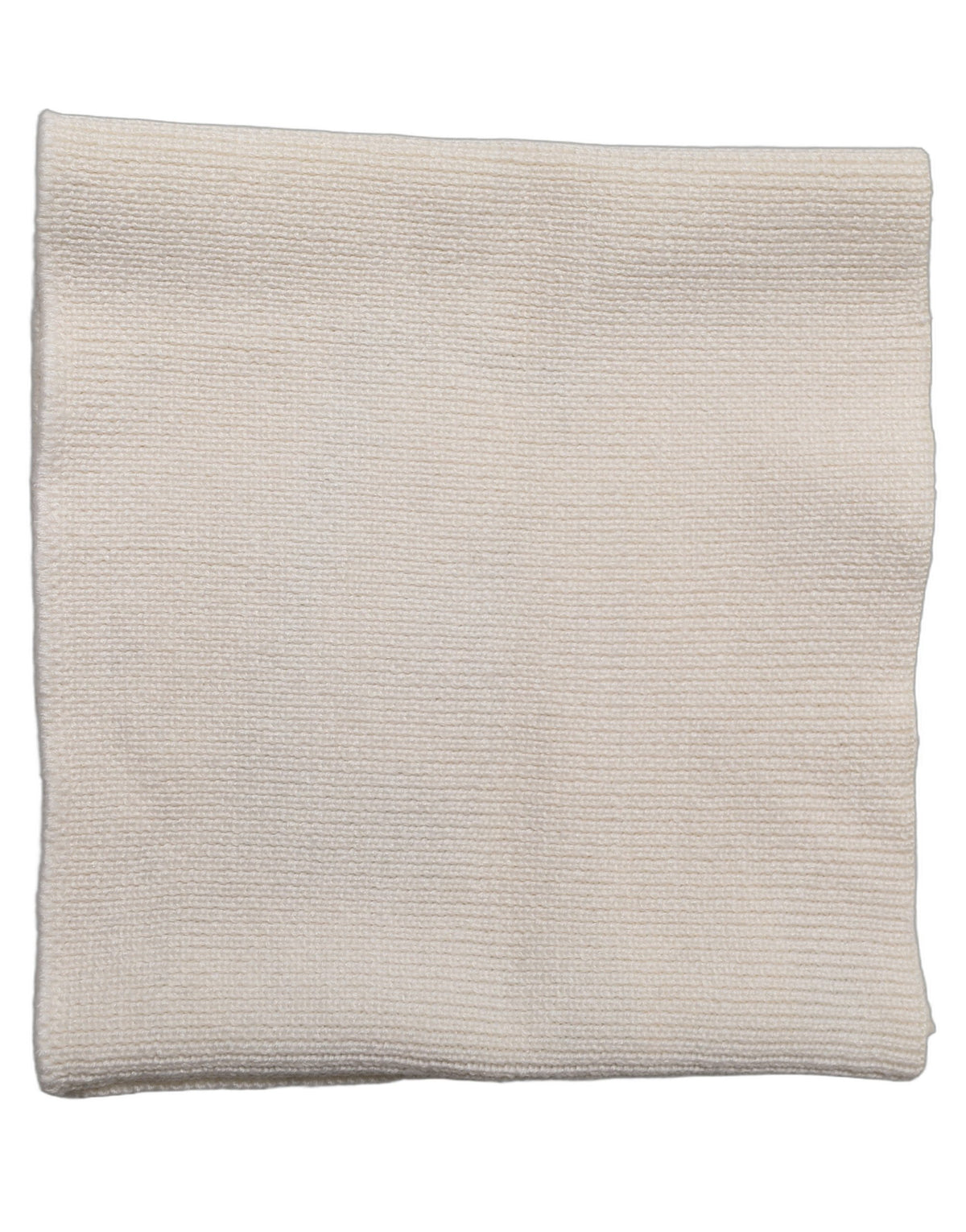 Dolce & Gabbana Men White Polyester Knitted Neck Warmer Scarf
