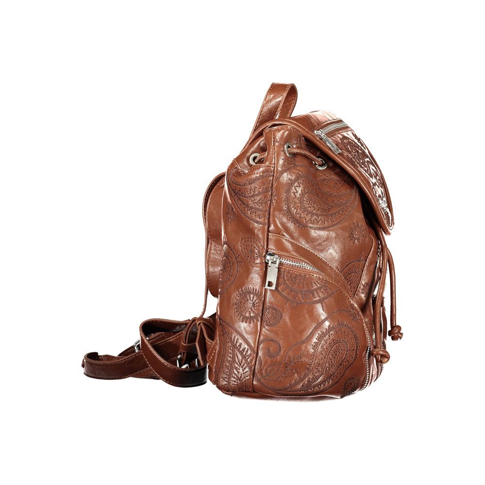Desigual Brown Polyurethane Women's Backpack