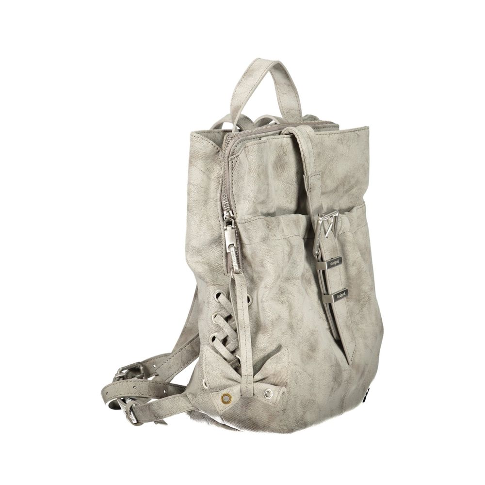 Desigual Gray Polyurethane Women's Backpack