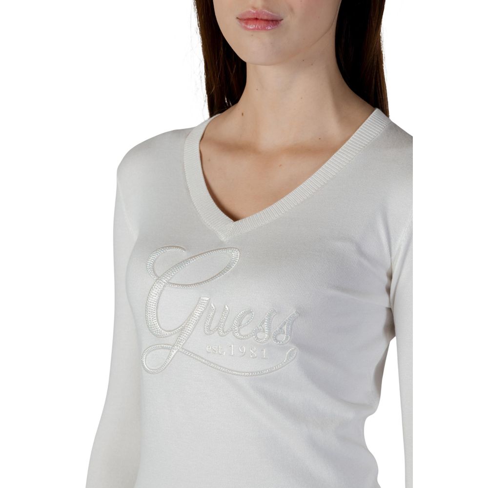 Guess Cream Viscose Sweatshirt