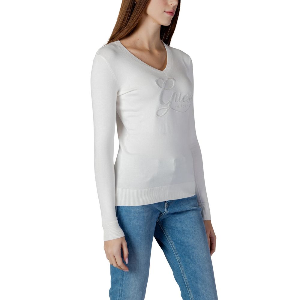 Guess Cream Viscose Sweatshirt