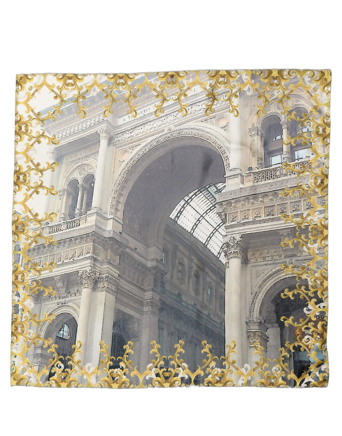 Dolce & Gabbana Multicolor Printed Silk Square Foulard Scarf