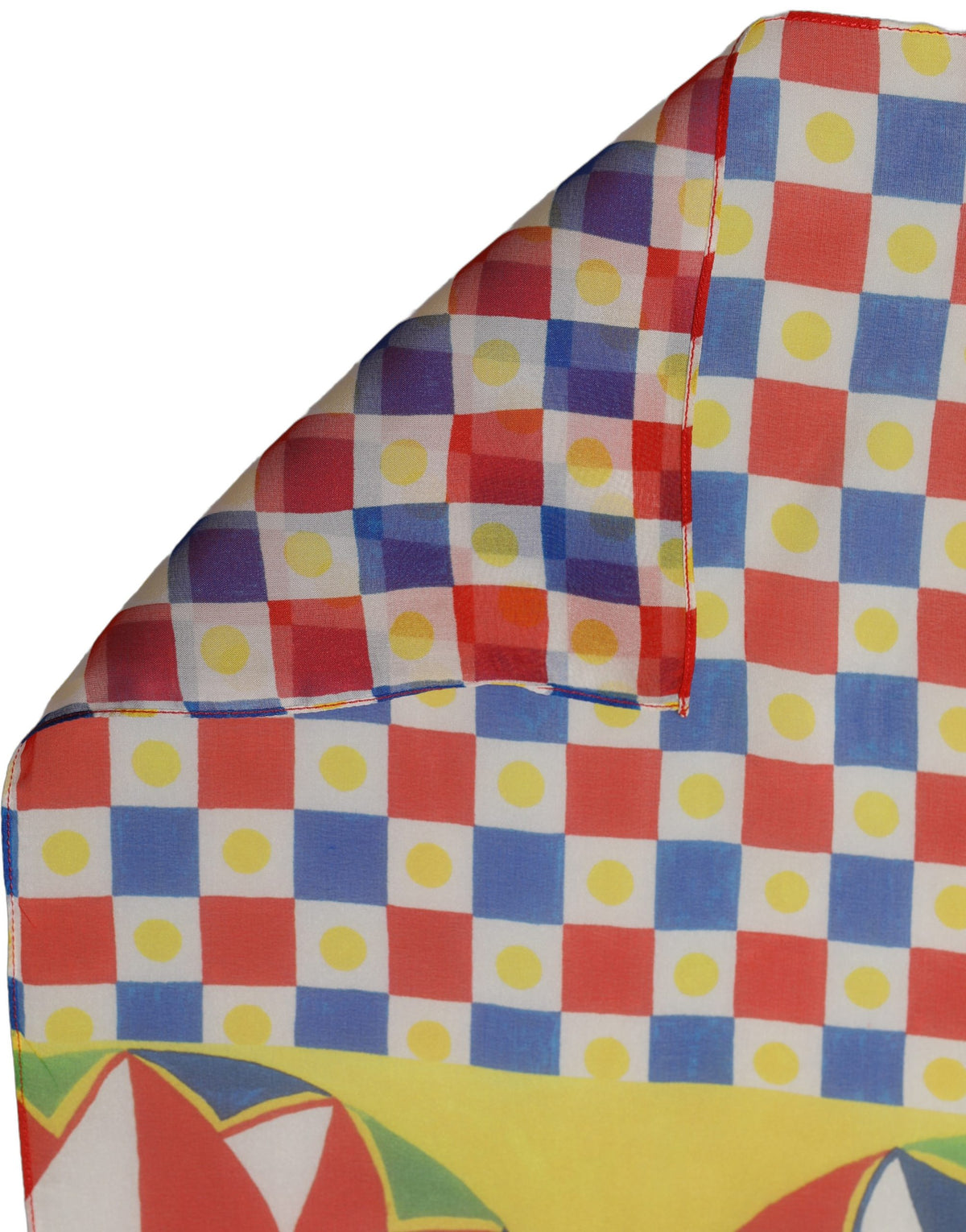 Dolce & Gabbana Multicolor Silk Carretto Foulard Scarf