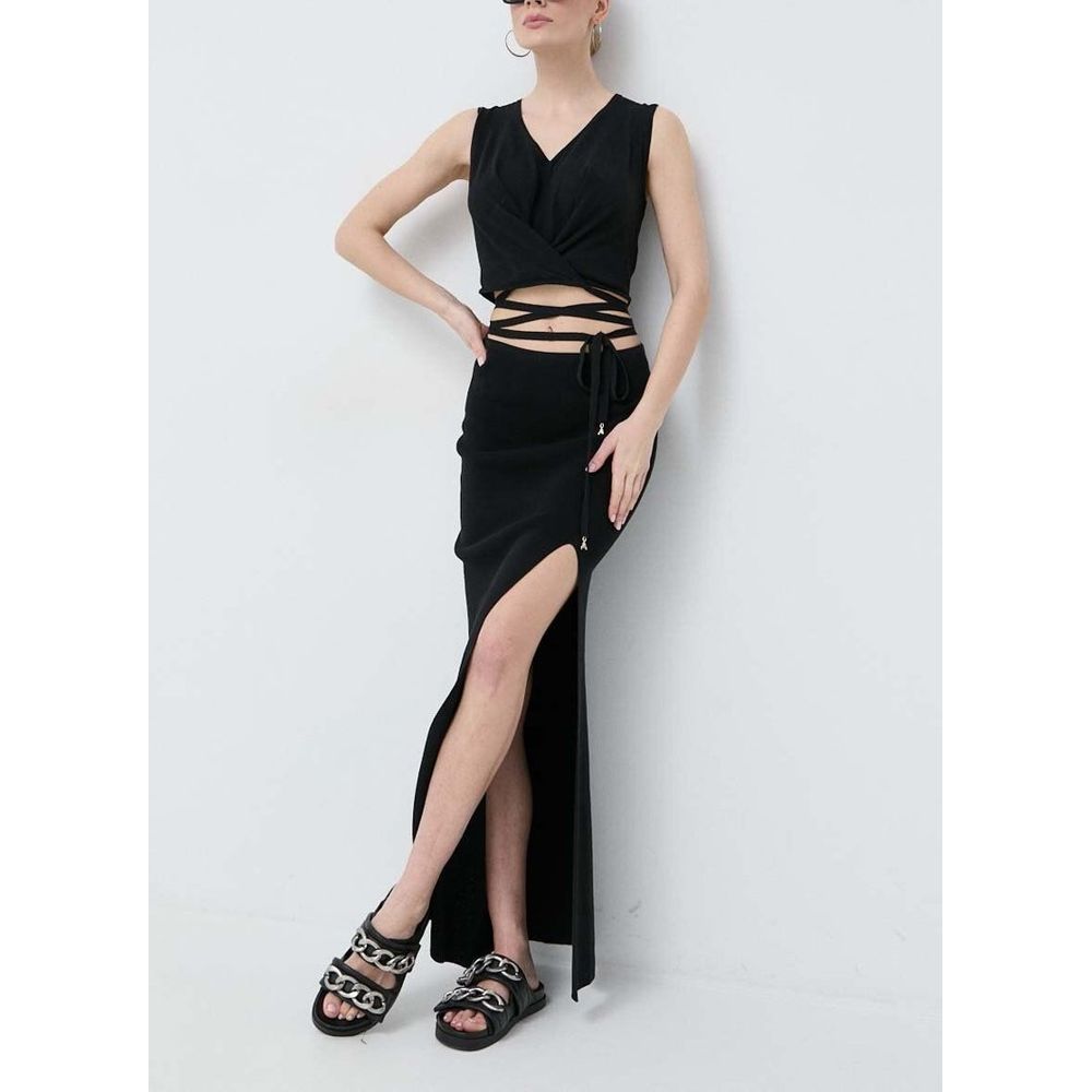 Patrizia Pepe Black Cotton Casual Dress
