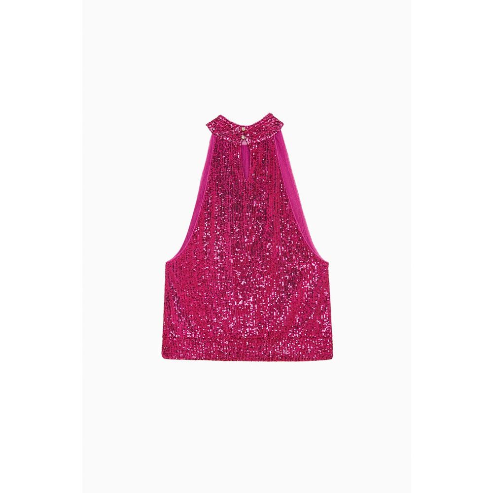 Patrizia Pepe Red Polyester Tank Tops