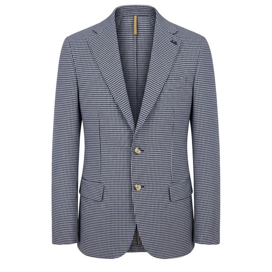 Roberto Pepe Luxury Blue Cotton Men Jacket