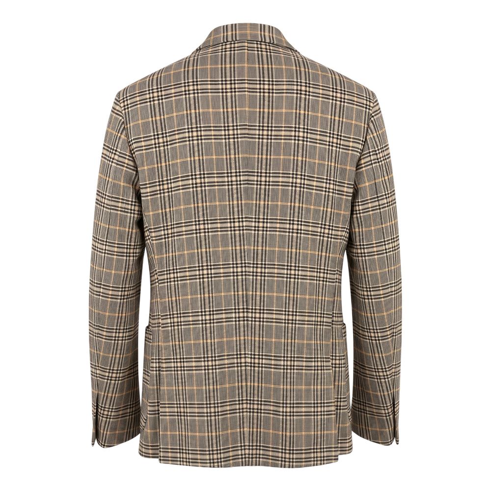Roberto Pepe Luxury Yellow Wool Men Jacket
