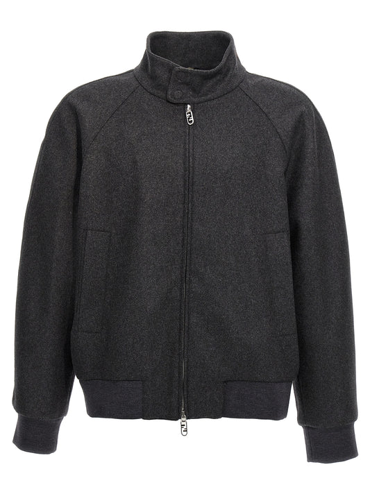 Fendi Gray Cashmere Jacket