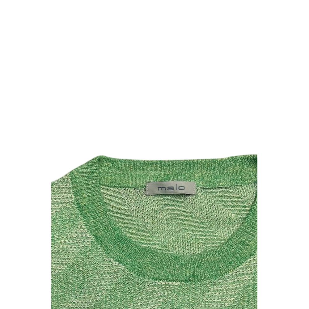Malo Green Linen Men Sweater