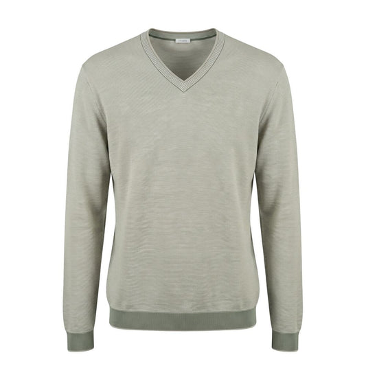 Malo Green Cotton Men Sweater