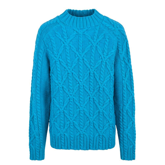 Malo Blue Cotton Men Sweater