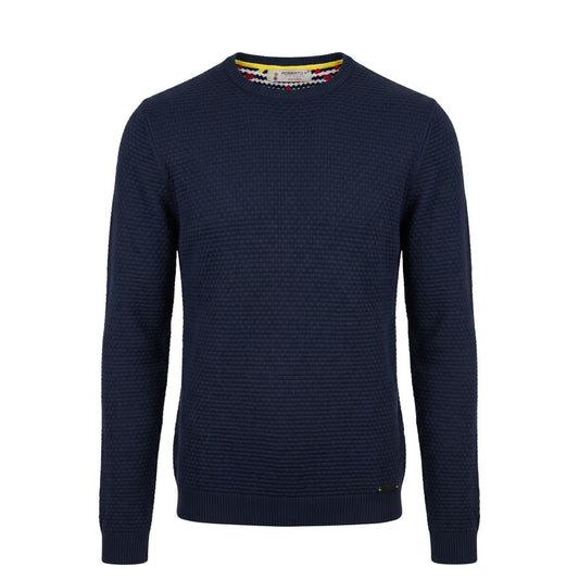 Roberto Pepe Luxury Blue Cotton Men's Sweater