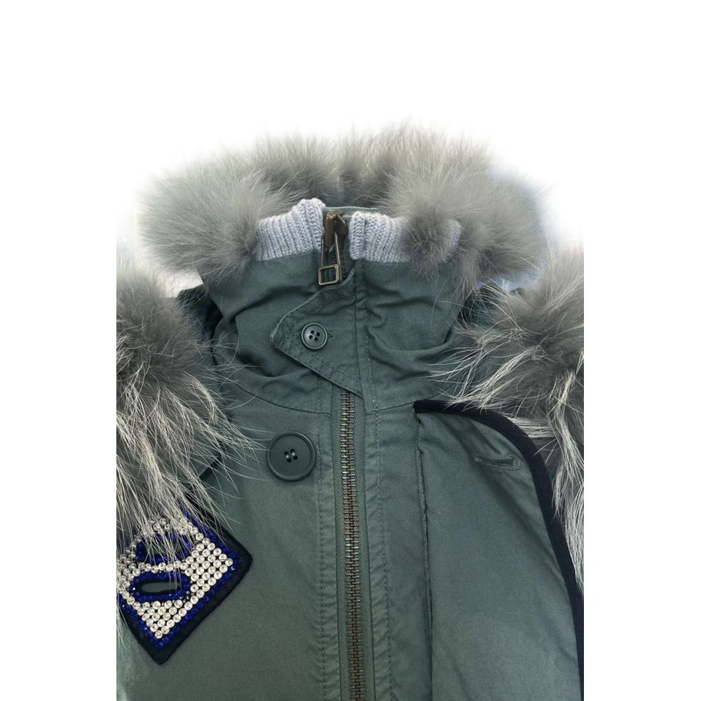 Mr&Mrs Italy Green Cotton Women's Jacket