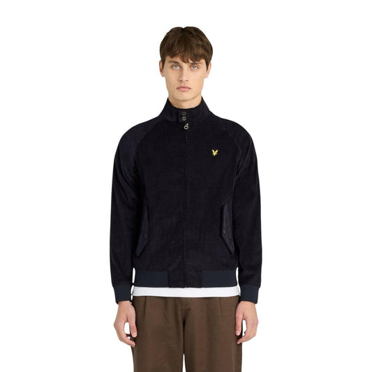Lyle & Scott Blue Cotton Biker Jacket