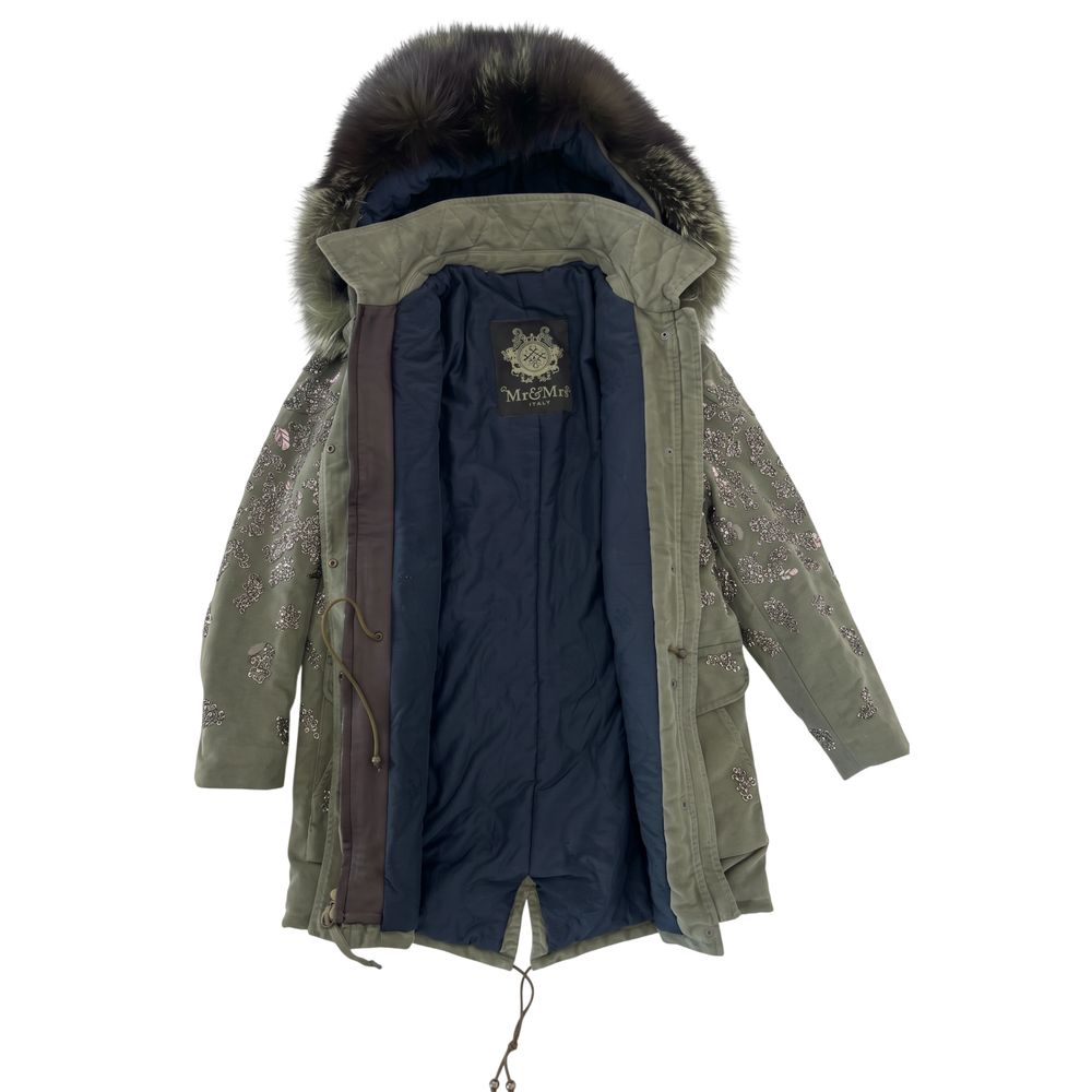 Mr&Mrs Italy Green Cotton Women Jacket