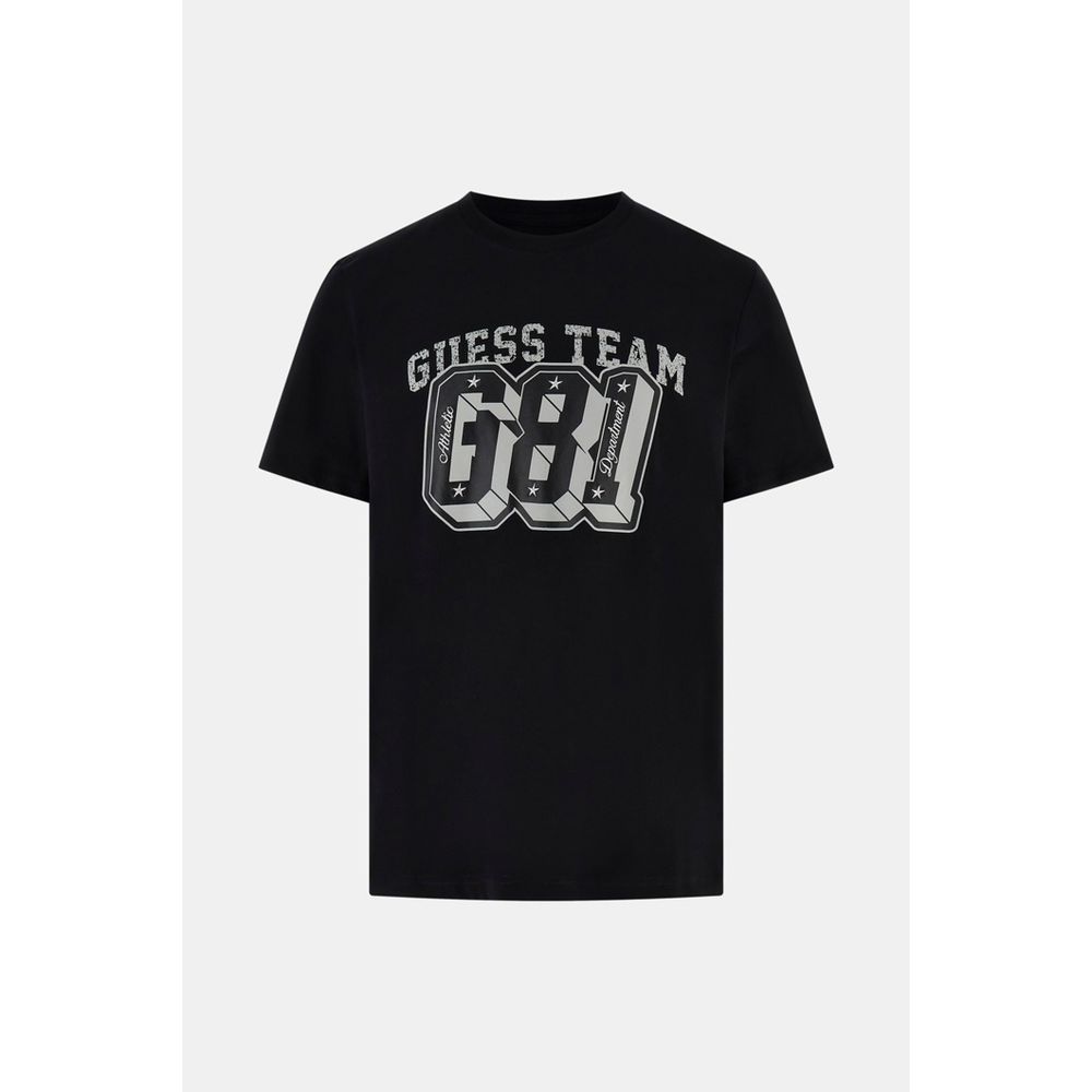 Guess Black Cotton T-Shirt