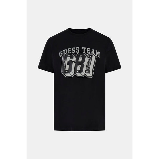 Guess Black Cotton T-Shirt