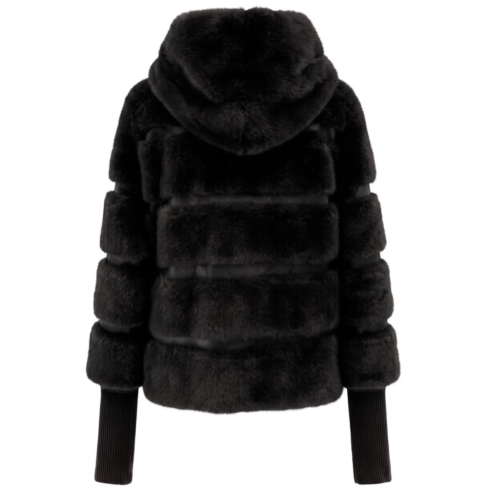 Baldinini Trend Black Polyester Women Jacket