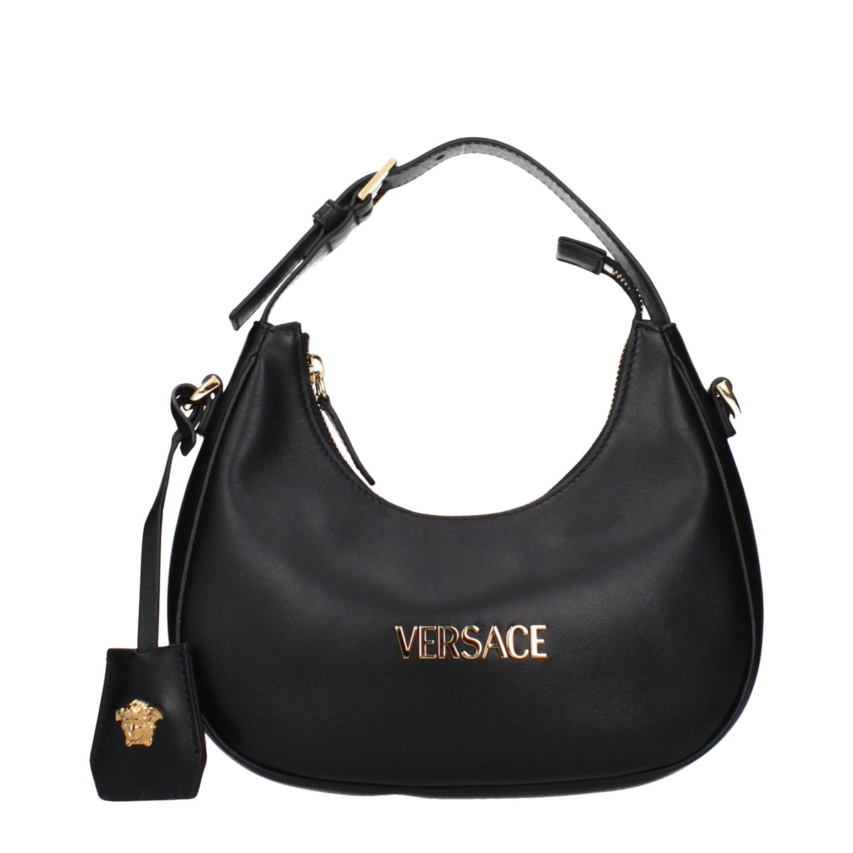 Versace Black Leather Handbag