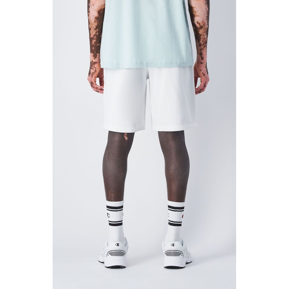 Champion White Cotton Bermuda Shorts