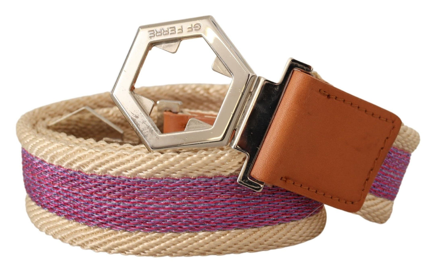 GF Ferre Elegant Multicolor Leather Fashion Belt