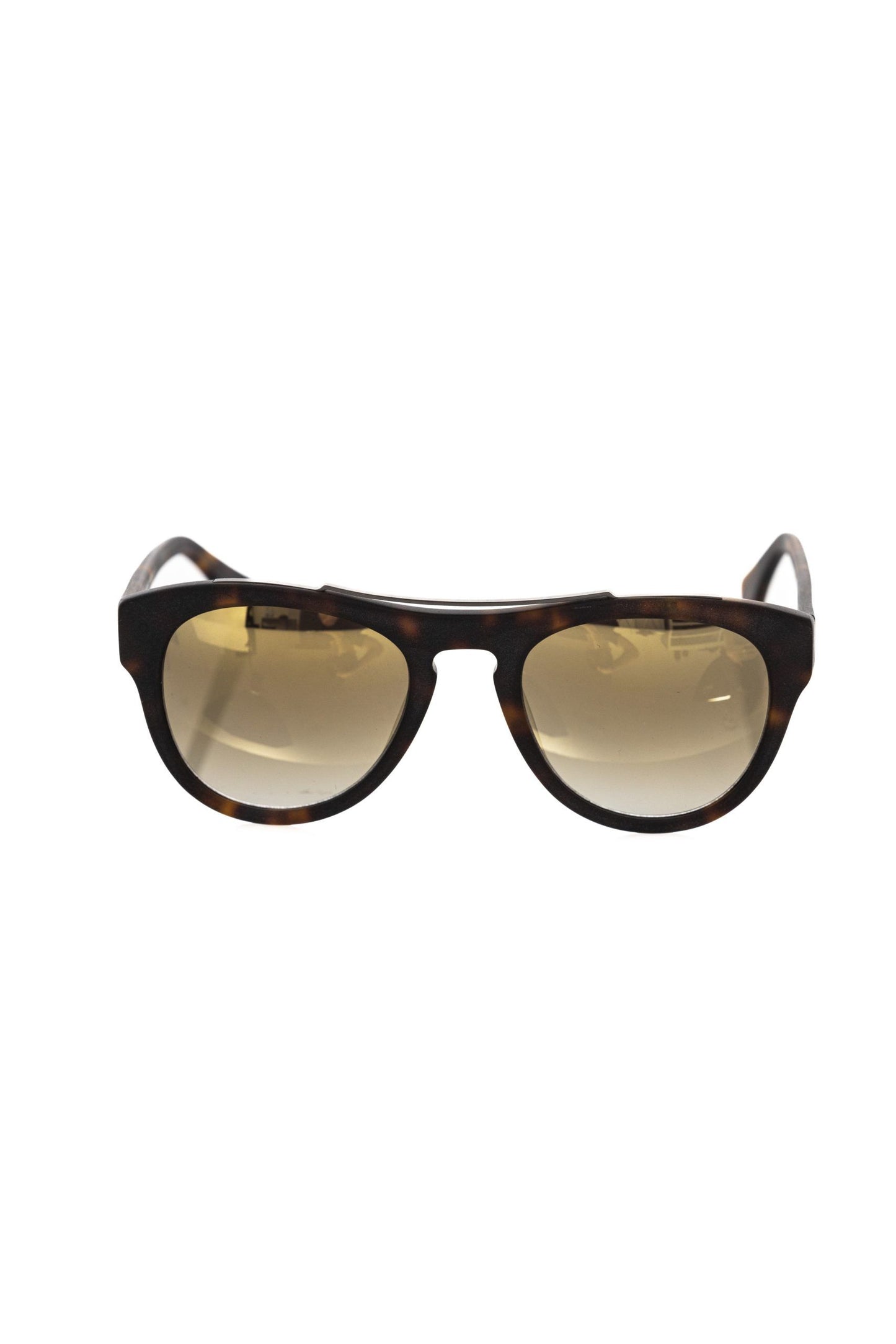 Frankie Morello Brown Acetate Men Sunglass