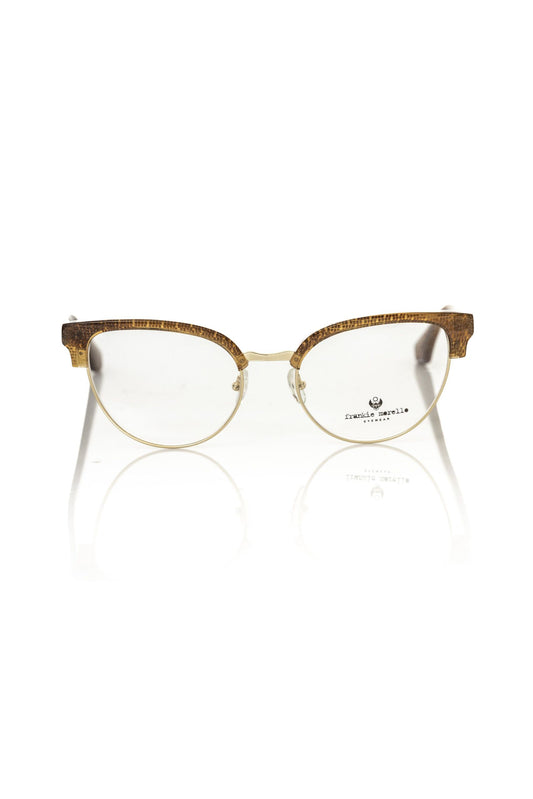 Frankie Morello Brown Metallic Fibre Women Frame