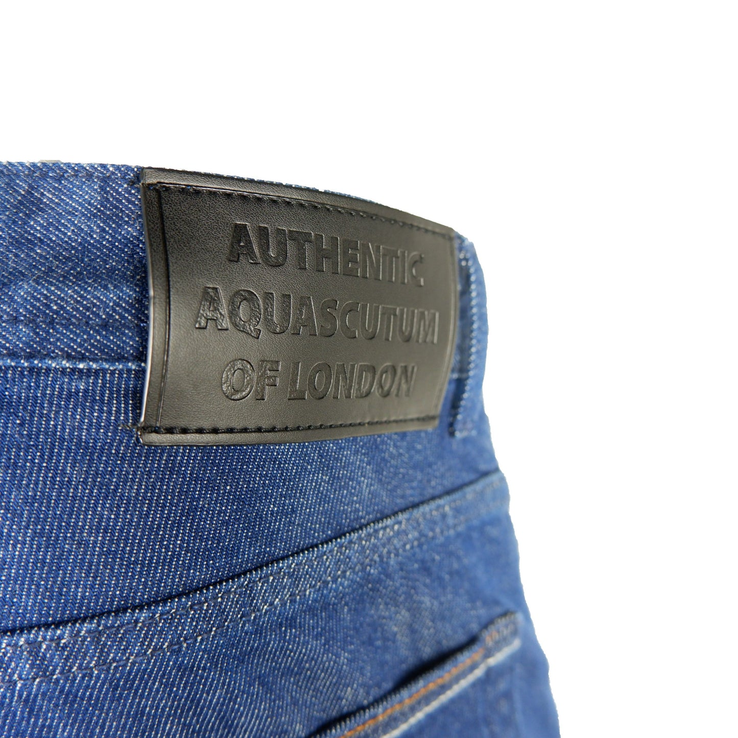 Aquascutum Blue Cotton Men Jean