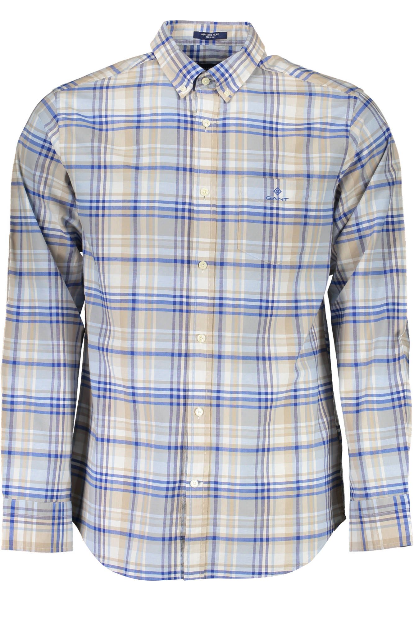 Gant Light Blue Cotton Men Shirt